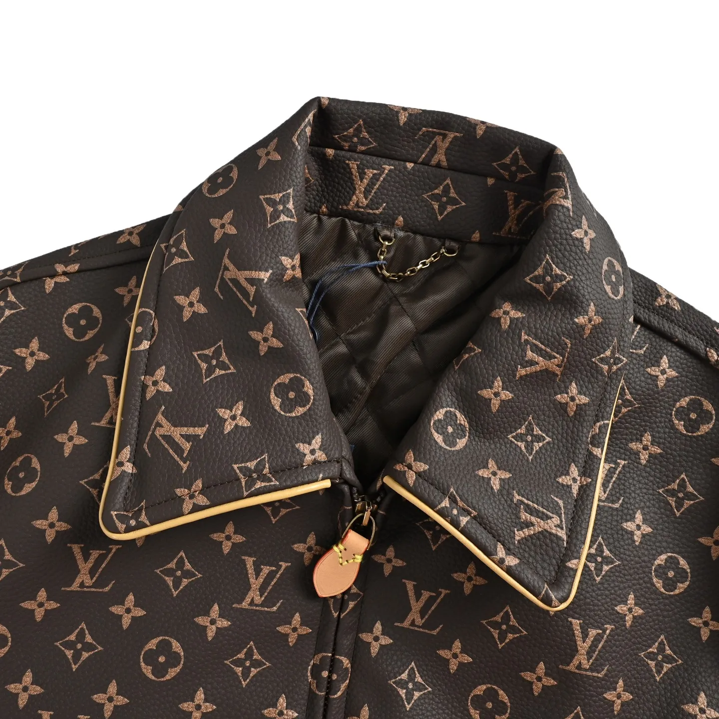 Louis Vuitton/Louis Vuitton old flower printed leather jacket